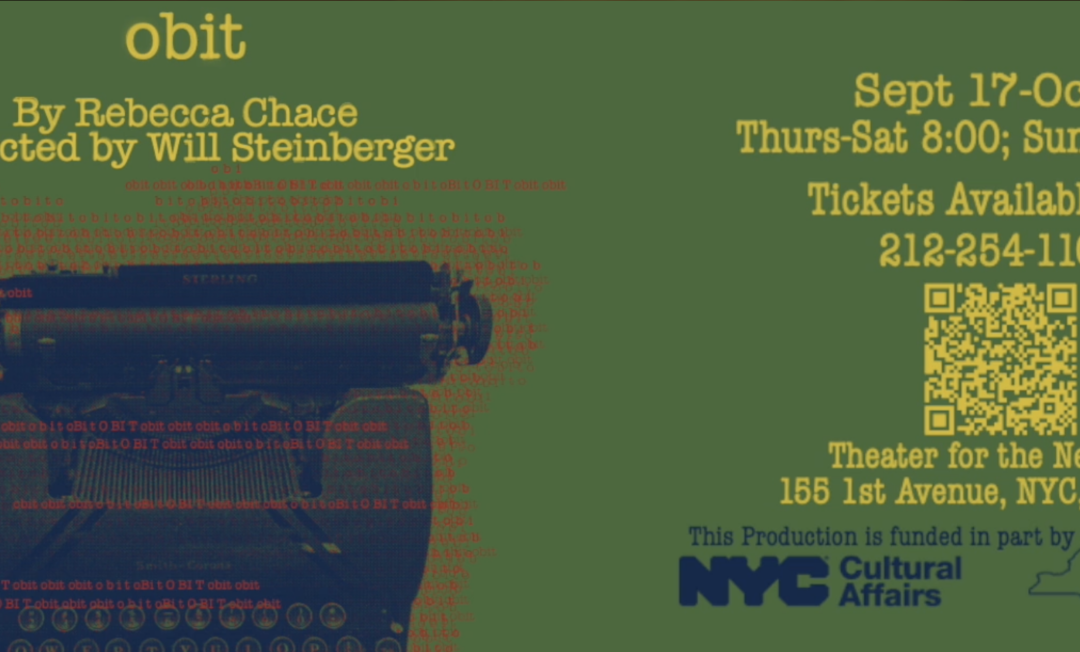 “Obit” by Rebecca Chace Play Premiere in NYC